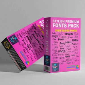 60K+ Stylish Fonts Pack